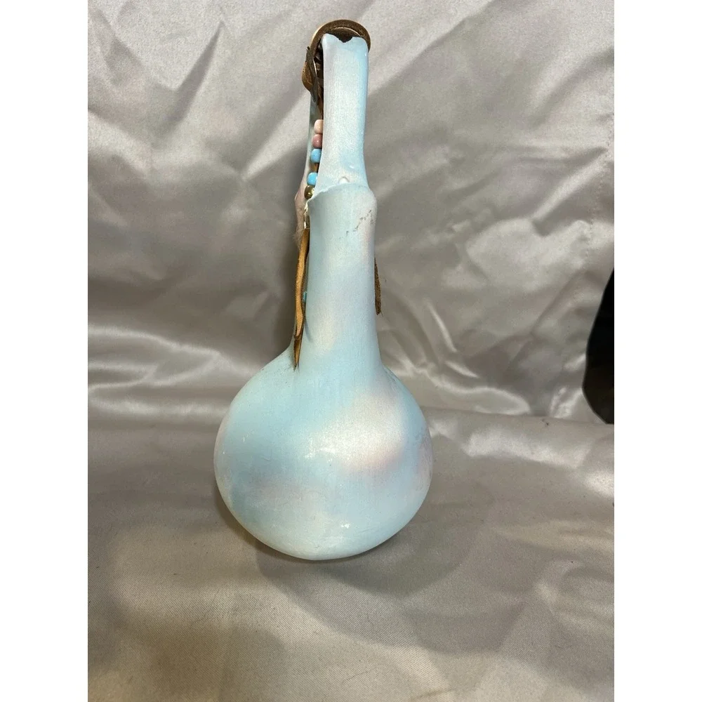 STUNNING 10.5 Mexican Pottery Wedding Vase‎ Beautiful colors (2432)